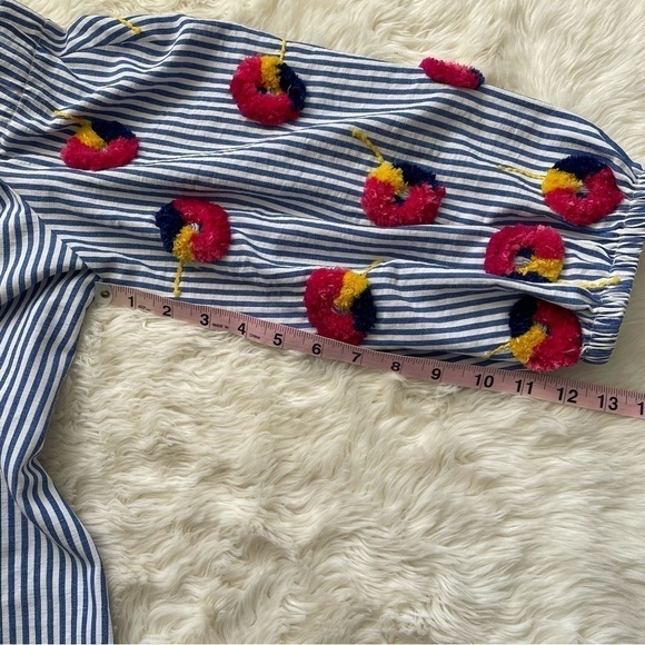 Tanya Taylor x Revolve Top Michele Striped Off-the-Shoulder Embroidered 8 - Picture 12 of 12